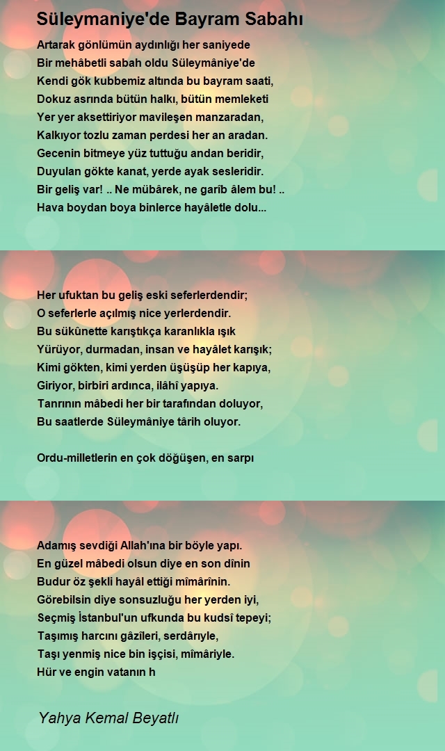 Yahya Kemal Beyatlı