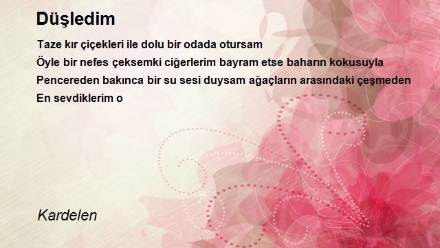 Şair Kardelen