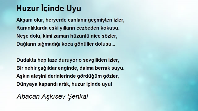 Abacan Aşkısev Şenkal