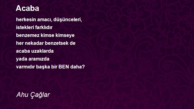 Ahu Çağlar