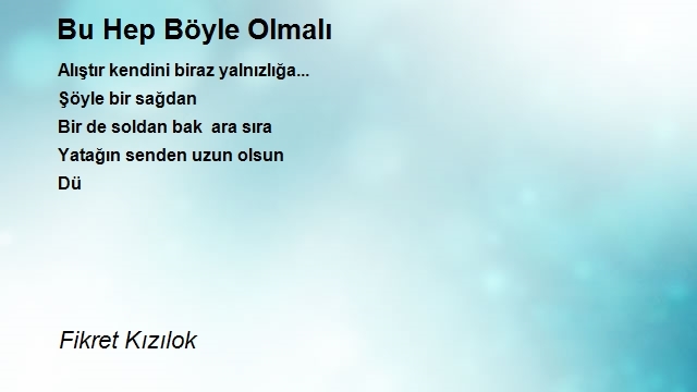 Fikret Kızılok