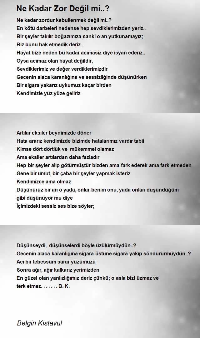 Belgin Kistavul