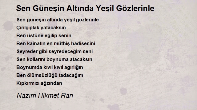 Nazım Hikmet Ran
