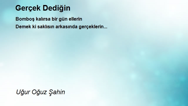 Uğur Oğuz Şahin