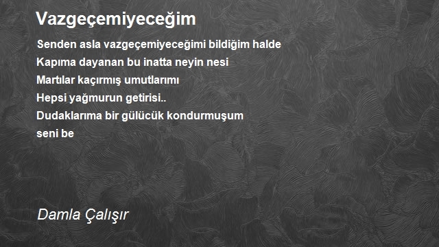 Damla Çalışır