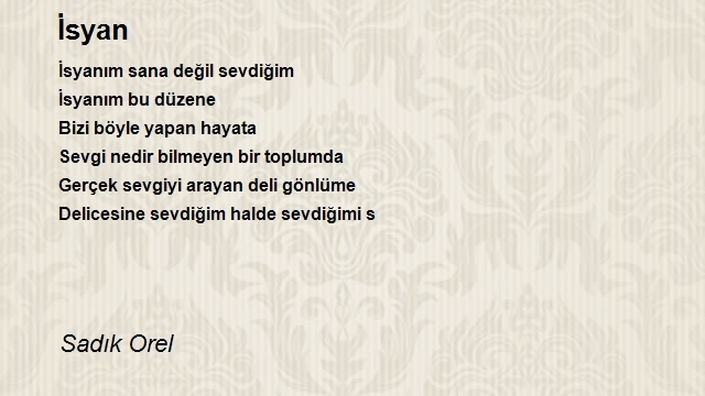 Sadık Orel