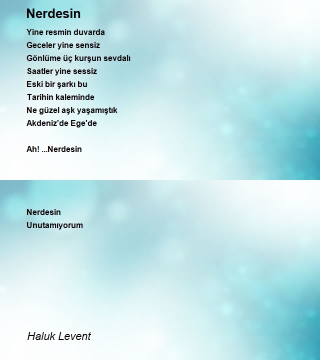 Haluk Levent