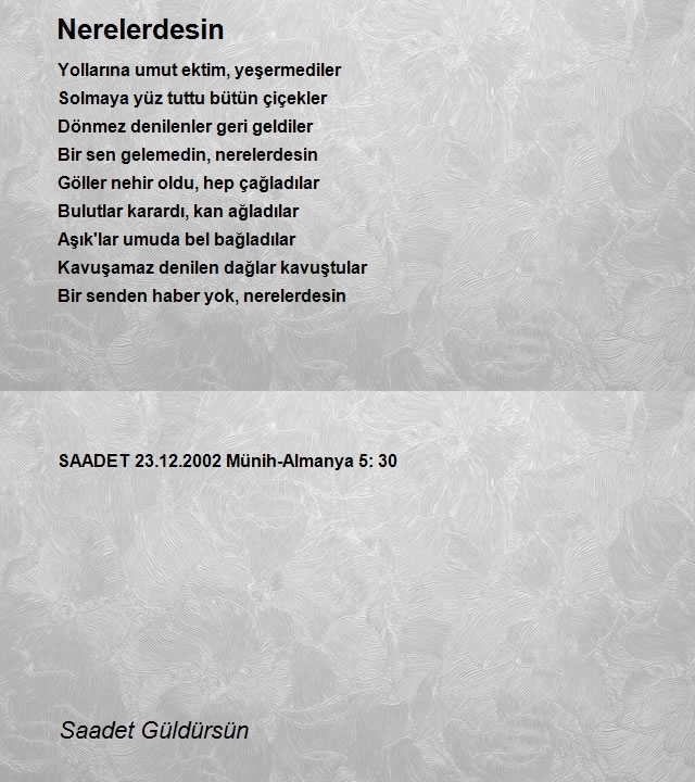 Saadet Güldürsün