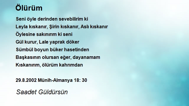 Saadet Güldürsün