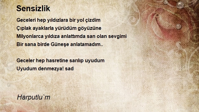 Şair Harputlu`m