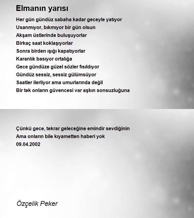 Özçelik Peker