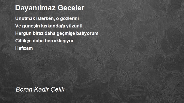 Boran Kadir Çelik
