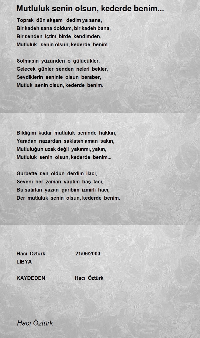 Hacı Öztürk