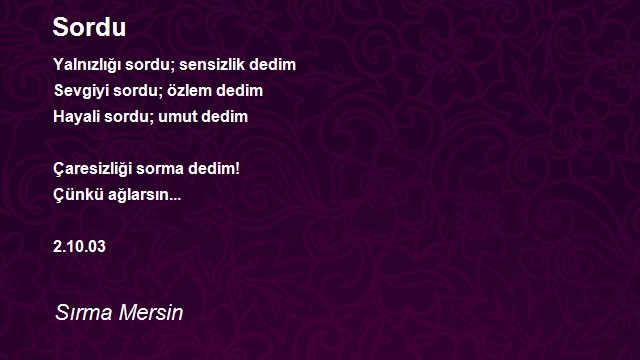 Sırma Mersin