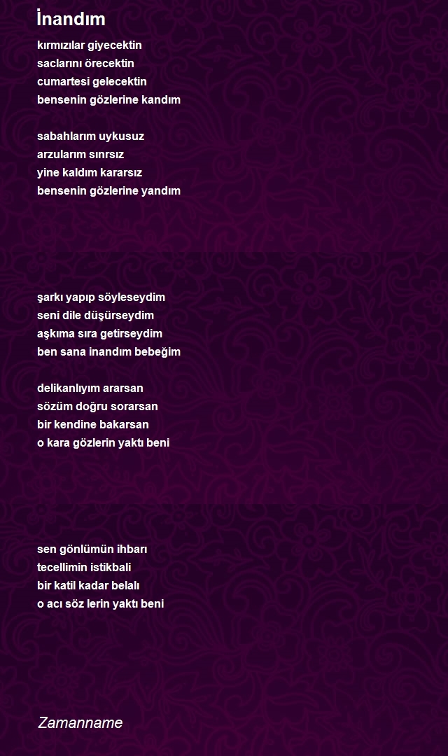 Şair Zamanname