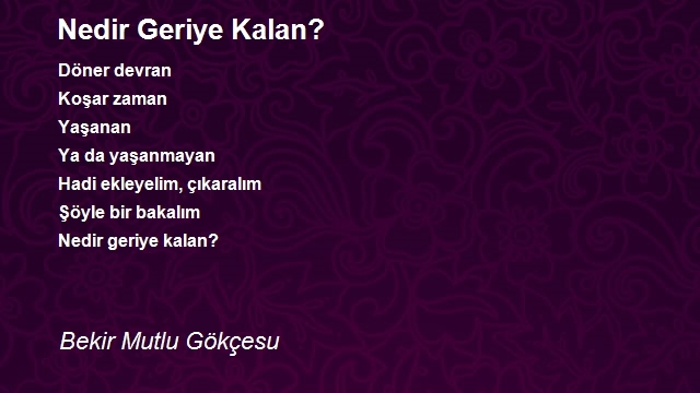 Bekir Mutlu Gökçesu
