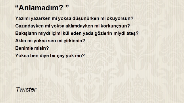 Şair Twıster