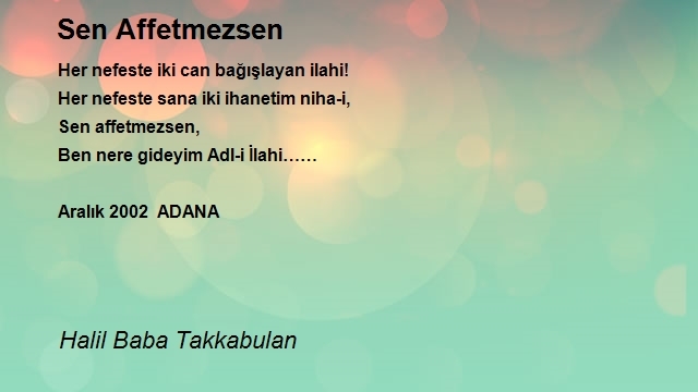 Halil Baba Takkabulan