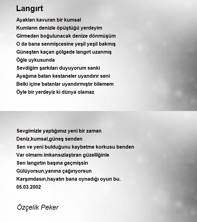 Özçelik Peker