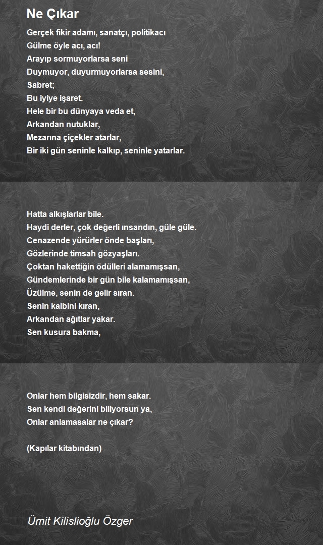 Ümit Kilislioğlu Özger