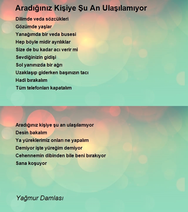Yağmur Damlası
