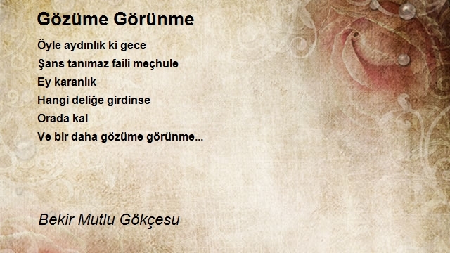 Bekir Mutlu Gökçesu