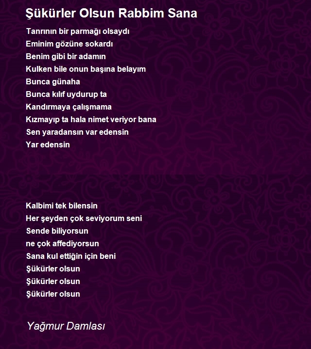 Yağmur Damlası
