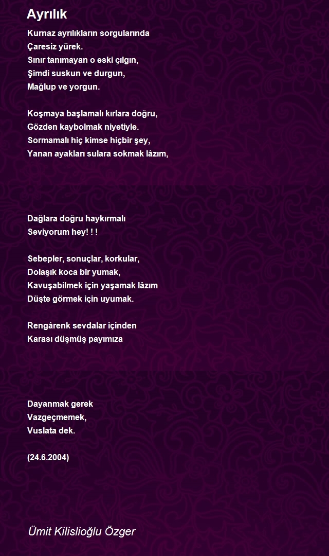 Ümit Kilislioğlu Özger