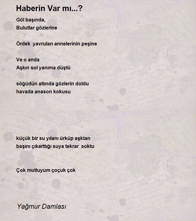 Yağmur Damlası