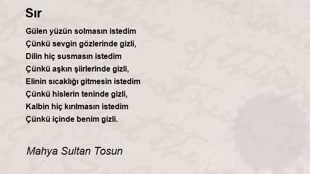 Mahya Sultan Tosun