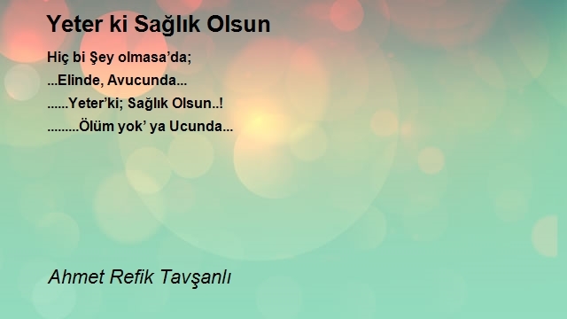 Ahmet Refik Tavşanlı