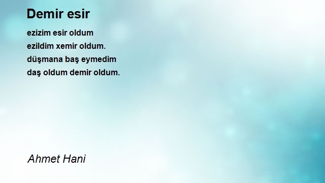 Ahmet Hani