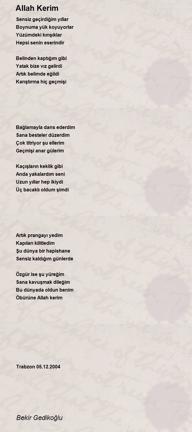 Bekir Gedikoğlu