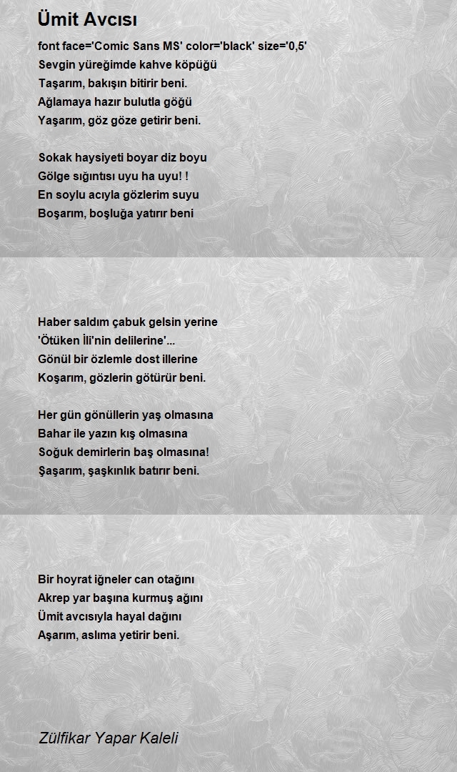 Zülfikar Yapar Kaleli