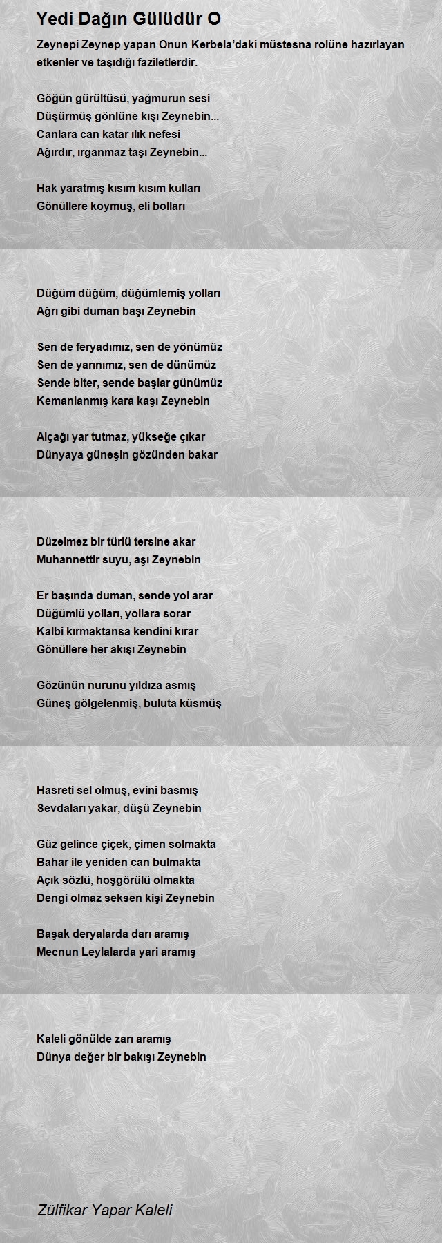 Zülfikar Yapar Kaleli