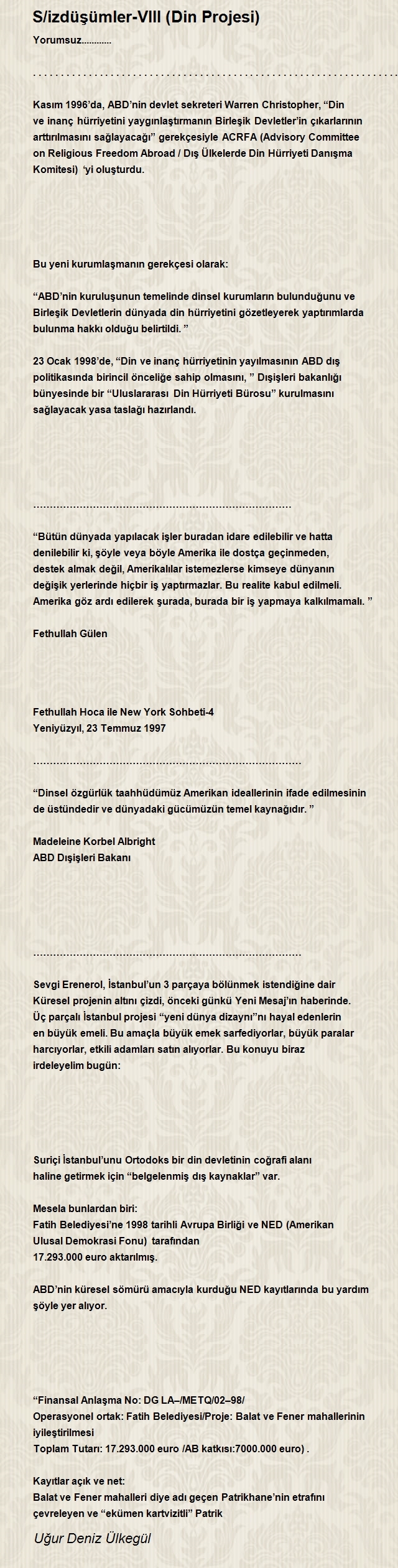 Uğur Deniz Ülkegül