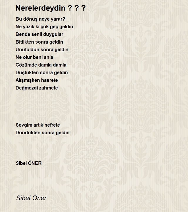 Sibel Öner