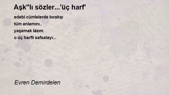 Evren Demirdelen