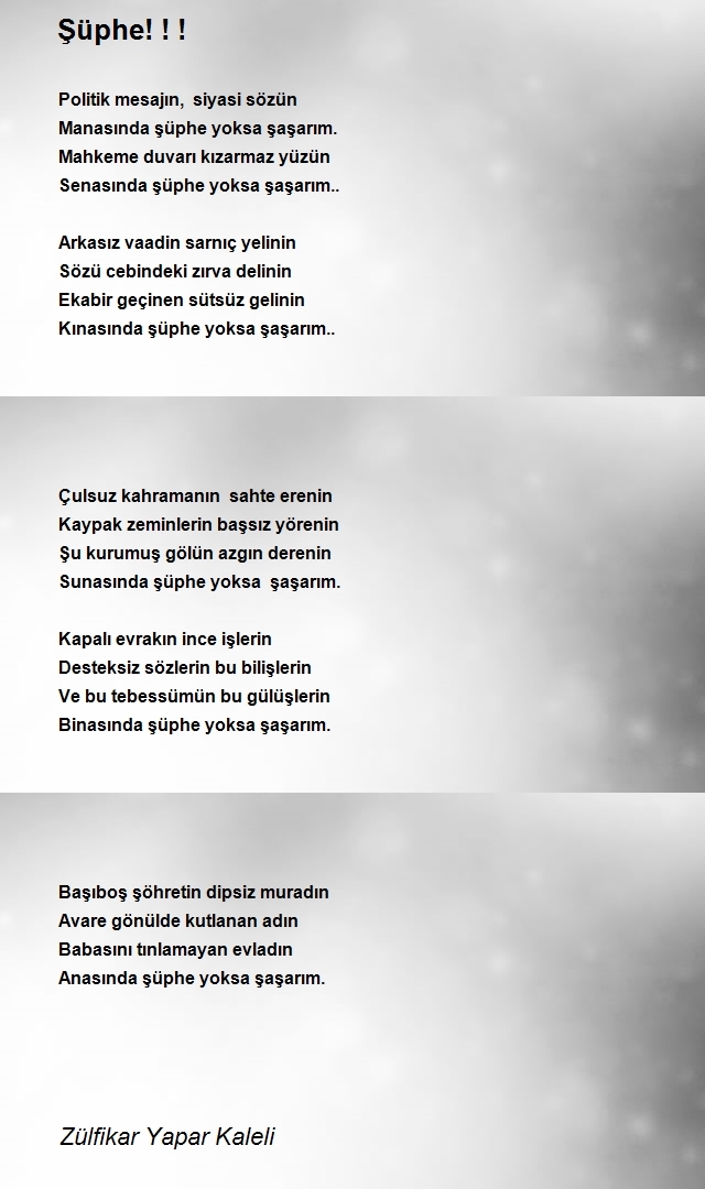 Zülfikar Yapar Kaleli