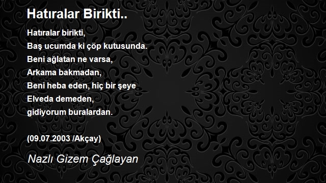 Nazlı Gizem Çağlayan