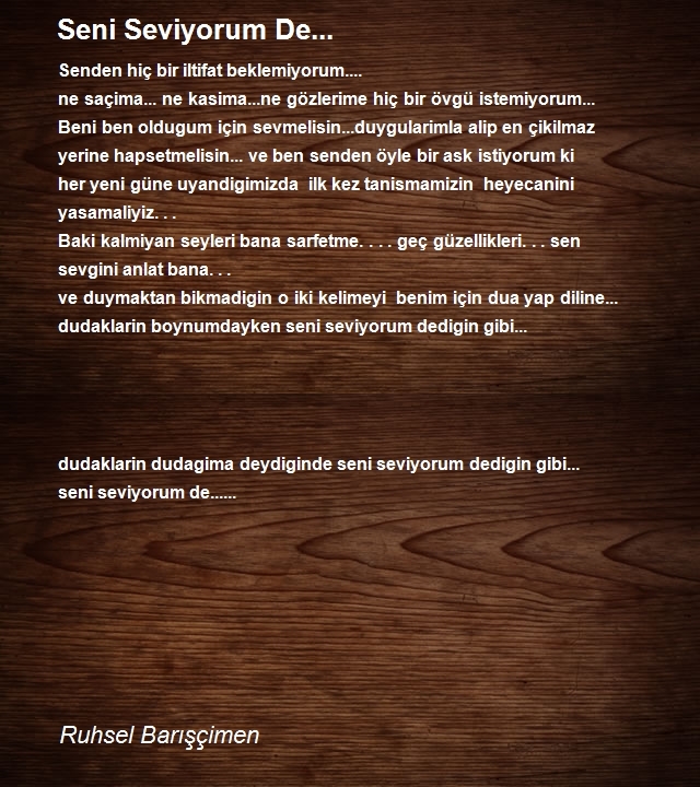 Ruhsel Barışçimen