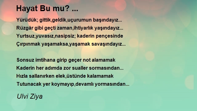 Ulvi Ziya