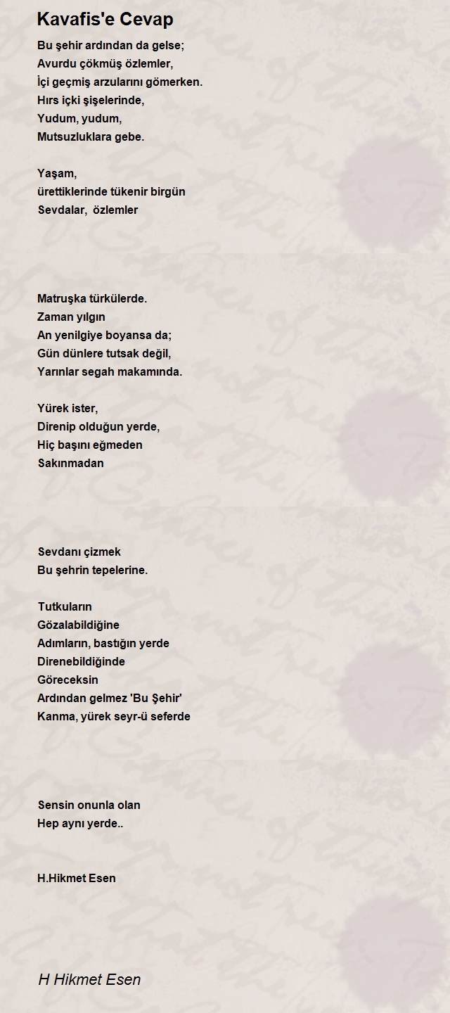 H Hikmet Esen