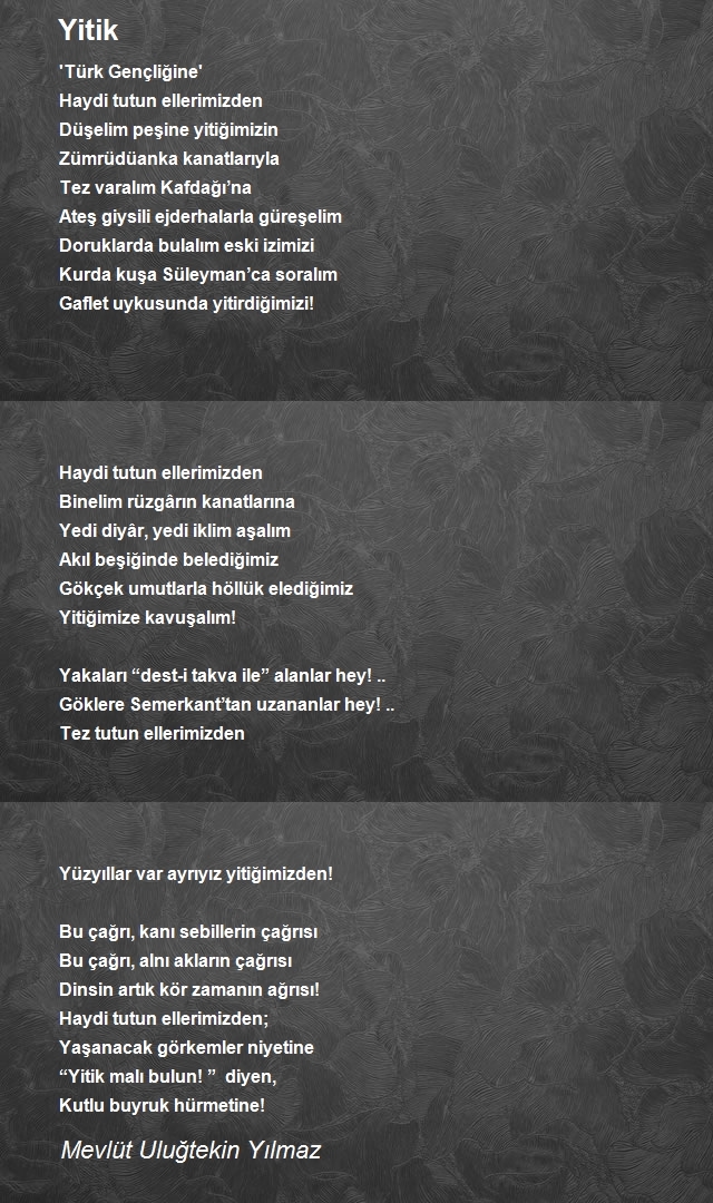 Mevlüt Uluğtekin Yılmaz