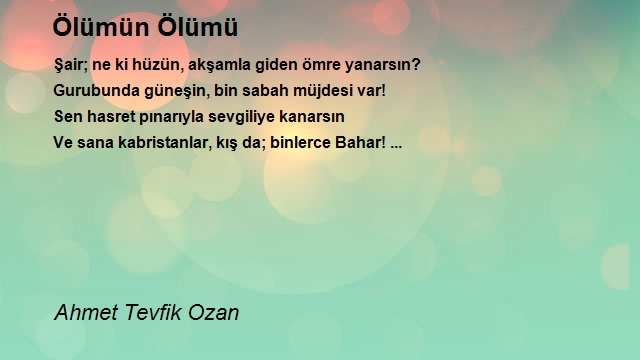 Ahmet Tevfik Ozan