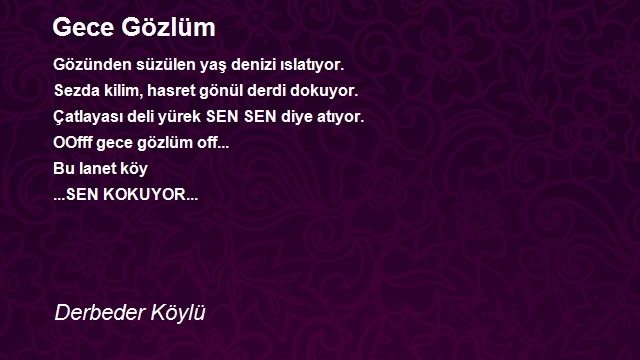 Derbeder Köylü