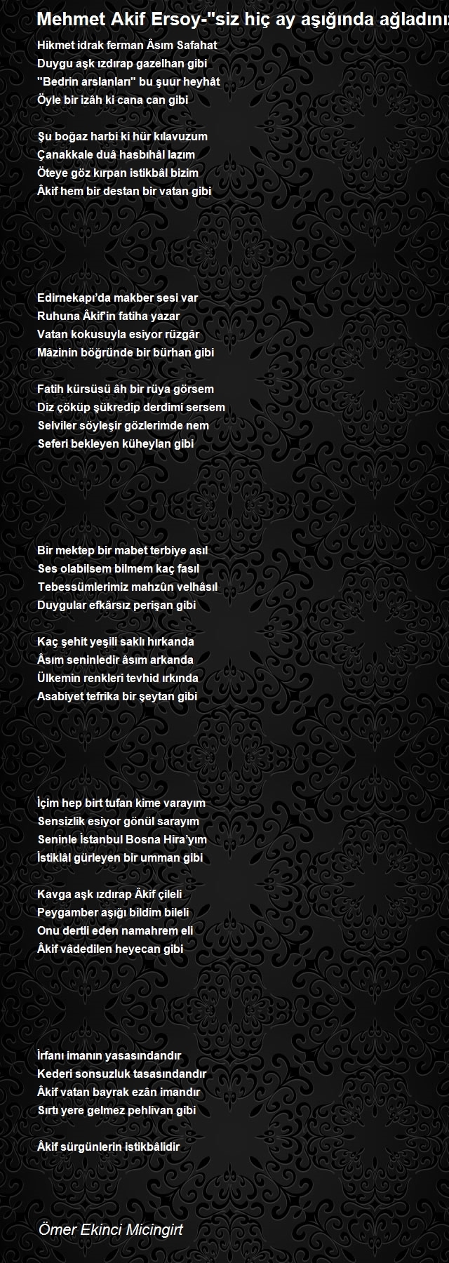 Ömer Ekinci Micingirt