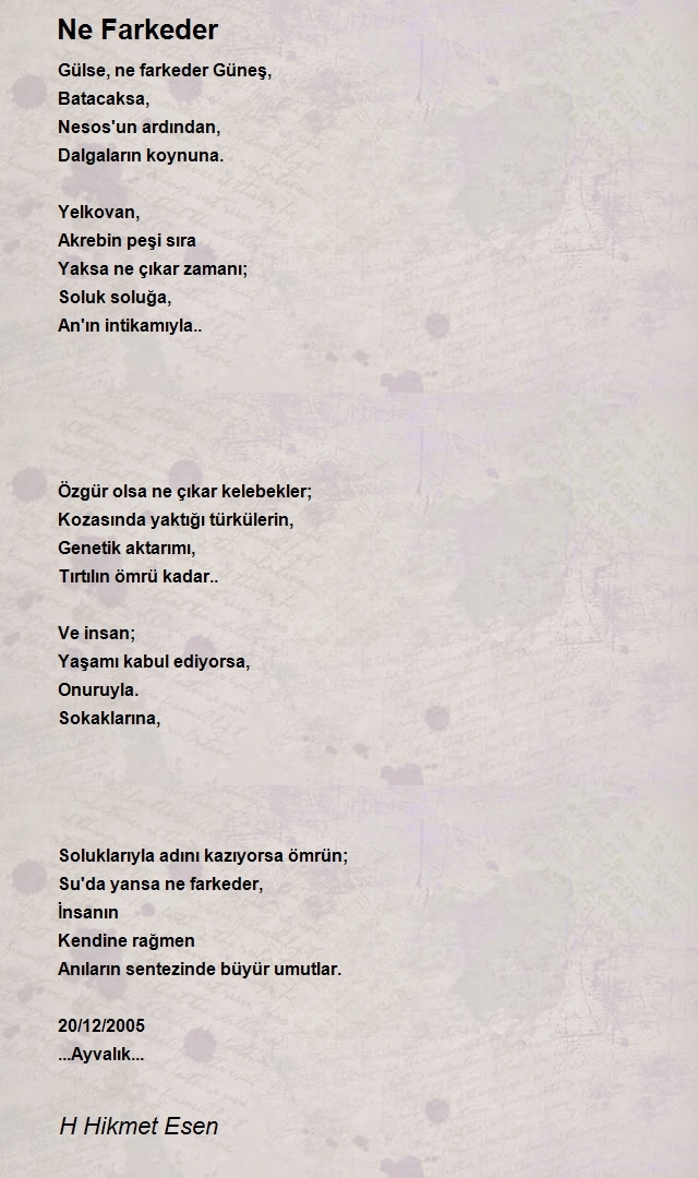 H Hikmet Esen