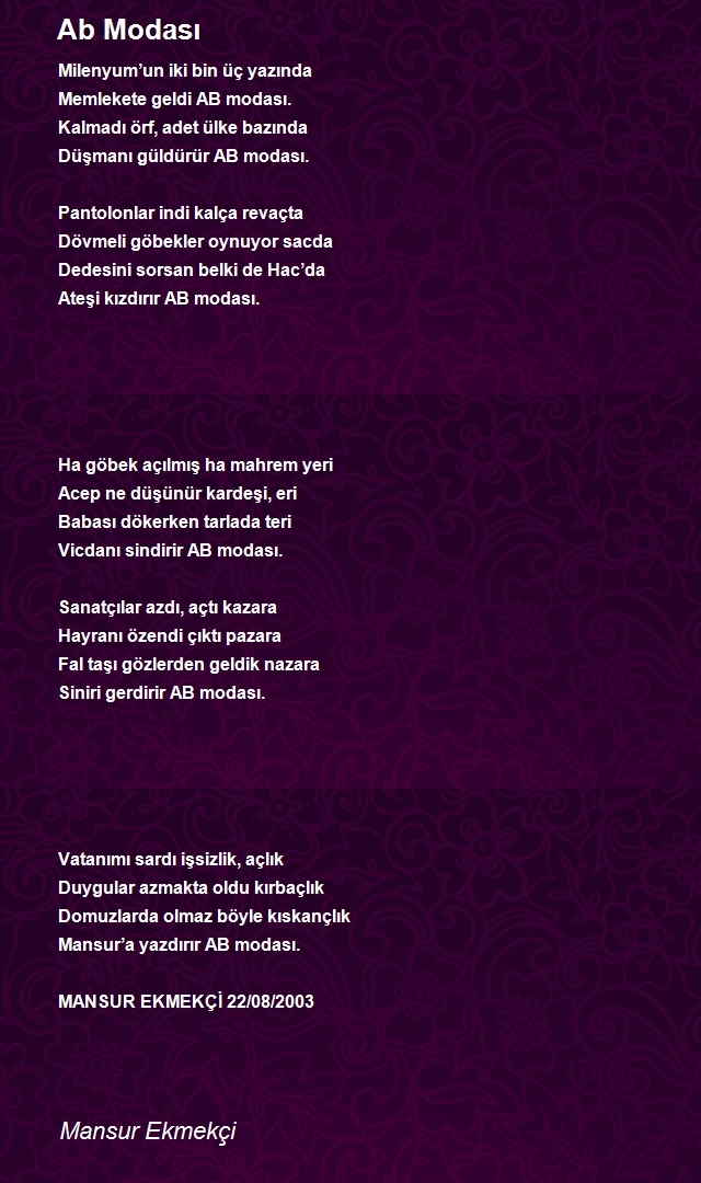 Mansur Ekmekçi