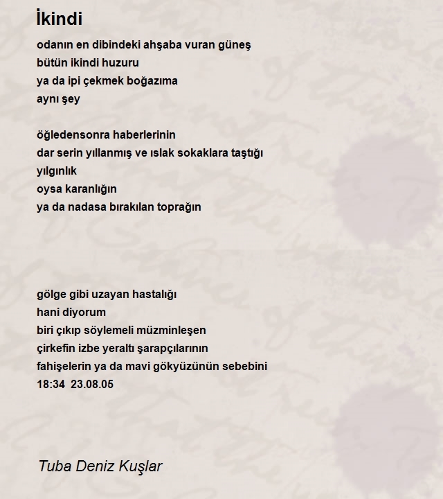 Tuba Deniz Kuşlar
